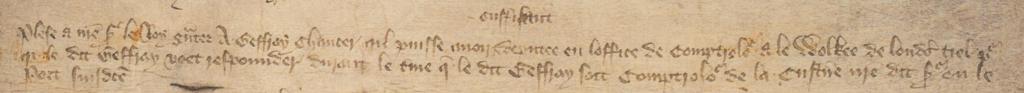 Chaucer’s Customs Petition: (part 2) the&nbsp;Writers
